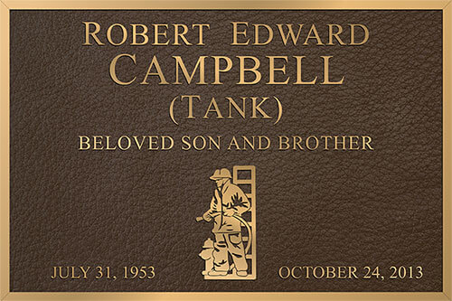 bronze plaques, cast bronze plaques, firefighter plaque, bronze firefighter plaque, cast bronze firefighter plaques