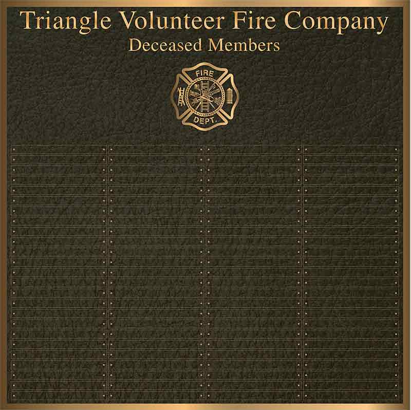 bronze plaques, cast bronze plaques, firefighter plaque, bronze firefighter plaque, cast bronze firefighter plaques